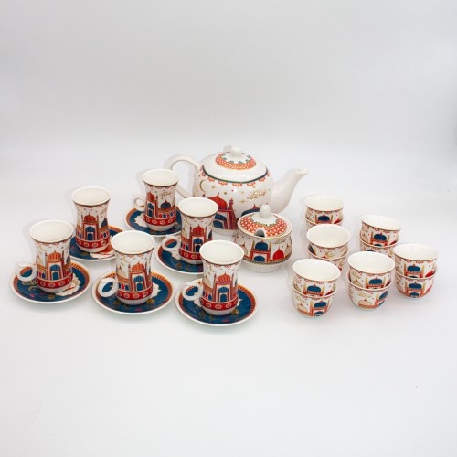 Ceramic Cawa and tea Cups - 26 Pieces